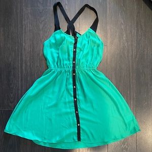 Light Flowy Green Dress Urban Outfitters